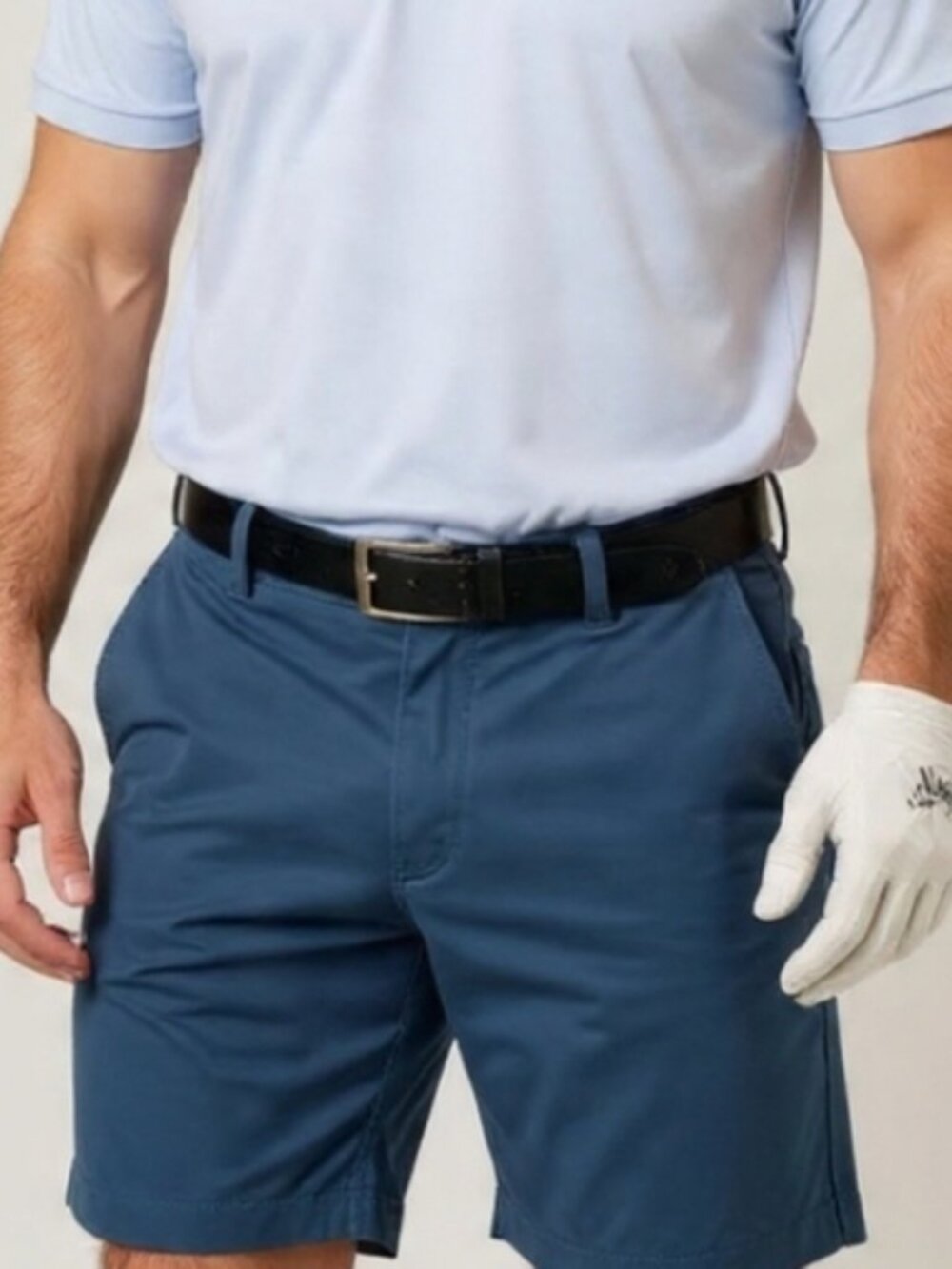 38⛳Callaway Slate Blue Performance Flat-Front Golf Shorts